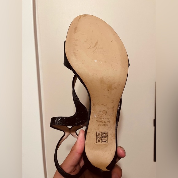Gently Used Stuart Weitzman Glimmer Swarovski strap sandals - Picture 3 of 3